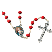 RSY ROSE PETAL WOOD SCENTED IIMMAC HRT OF MARY,18